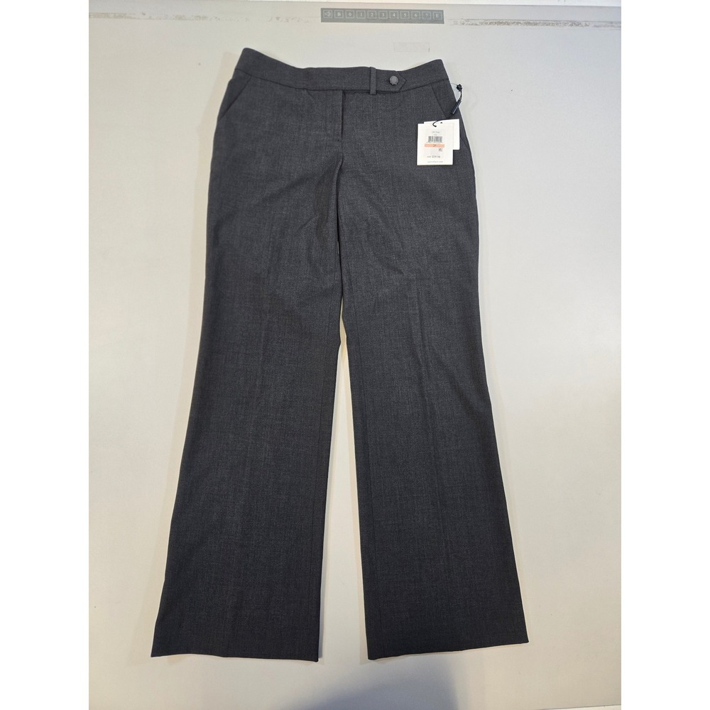 Calvin Klein Womens Charcoal Gray Classic Fit Dress Pants CPE1704D Size 2P NEW